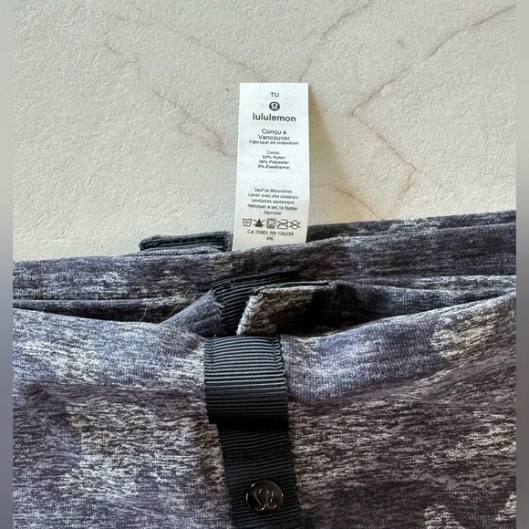 NWOT Lululemon Vinyasa Scarf Rulu Incognito Camo HTR Black - Picture 4 of 5